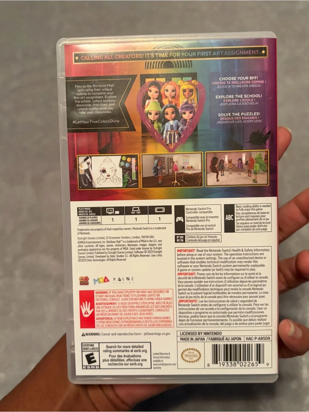 Nintendo Rainbow High: Runway Rush game